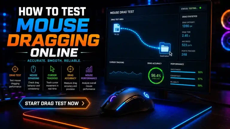 How to Test Mouse Dragging Online